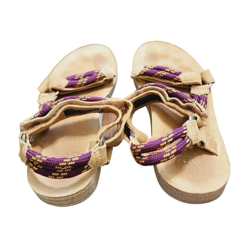Teva Universal Rope Sandals tan & purple 8